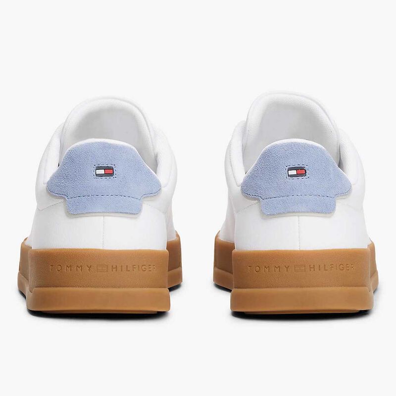 Tommy Hilfiger Leather Court Trainers image number 3